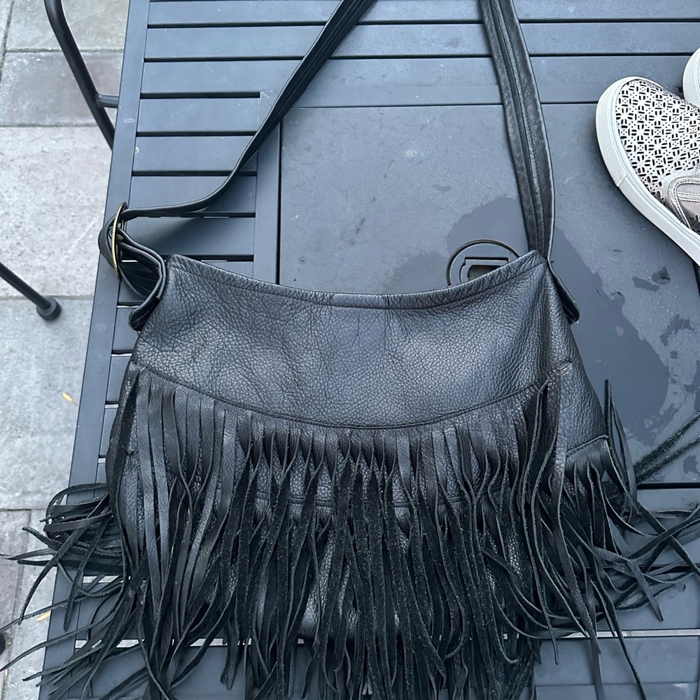 JENNIFER HALEY BLACK JUMBO STROLL HOBO/CROSSBODY